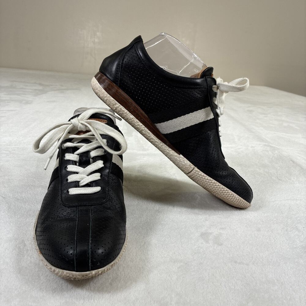 Bally Switzerland Frenz Leather Lace Up Sneakers Size 6 US Free Shipping